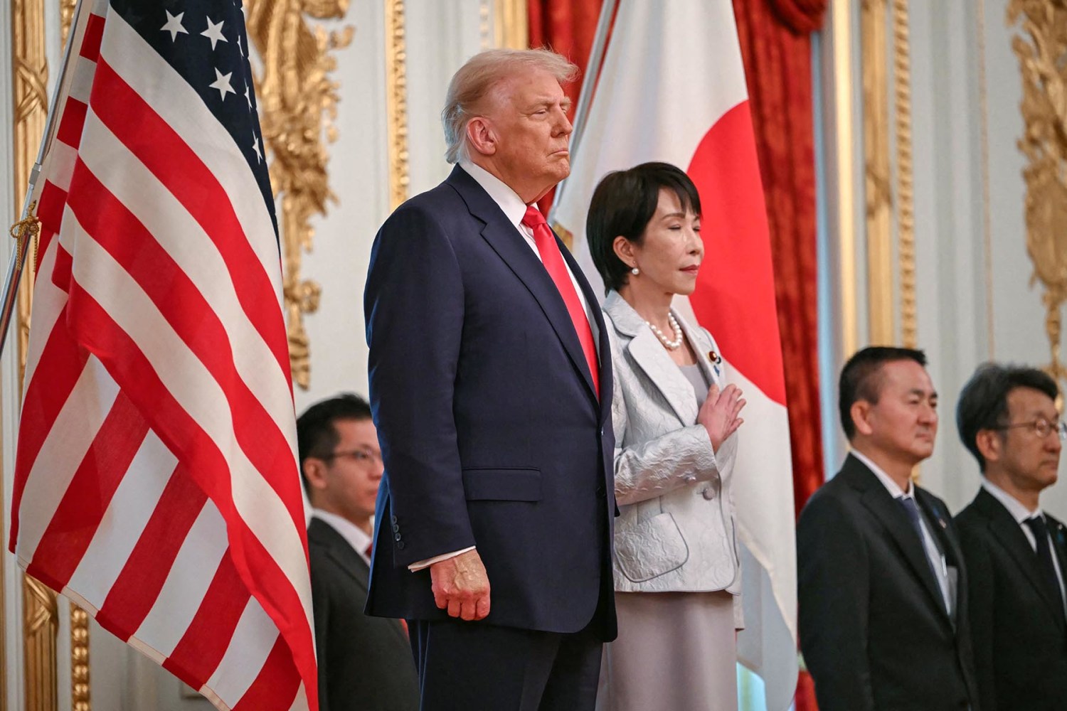 Live updates: Trump visits Japan; major government union calls for
