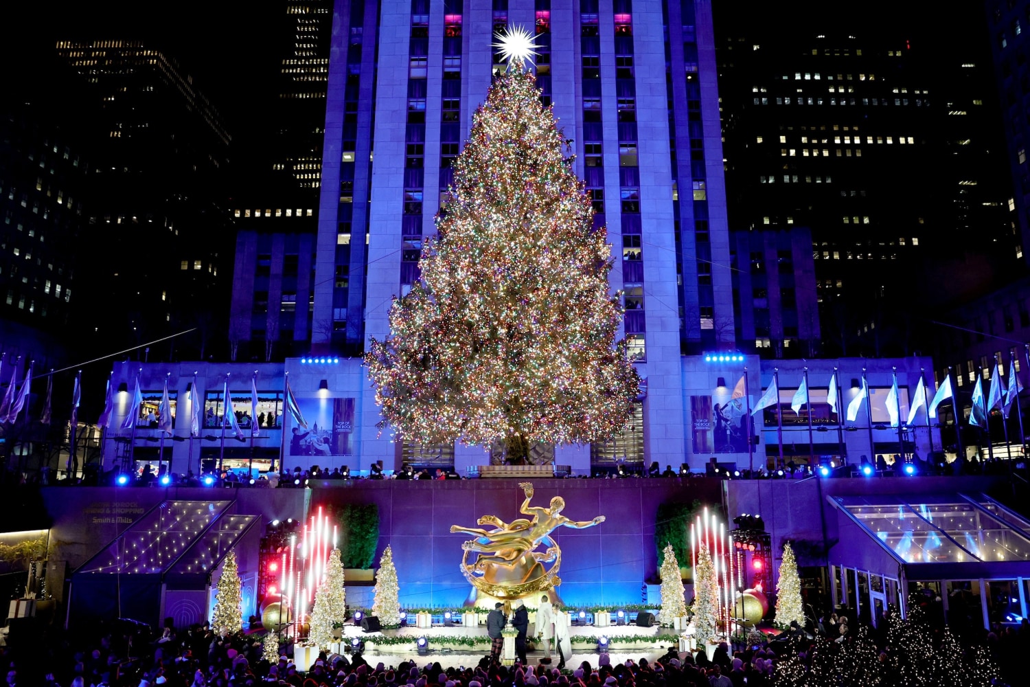 Highlights: Rockefeller Center Christmas tree is lit in NYC as 2025 holiday season begins