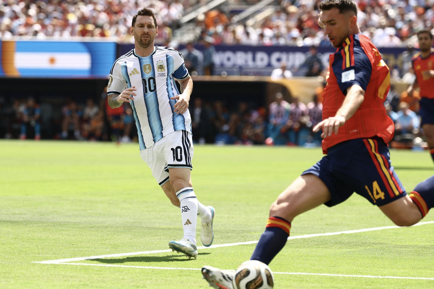 Spain vs Argentina World Cup final lineup