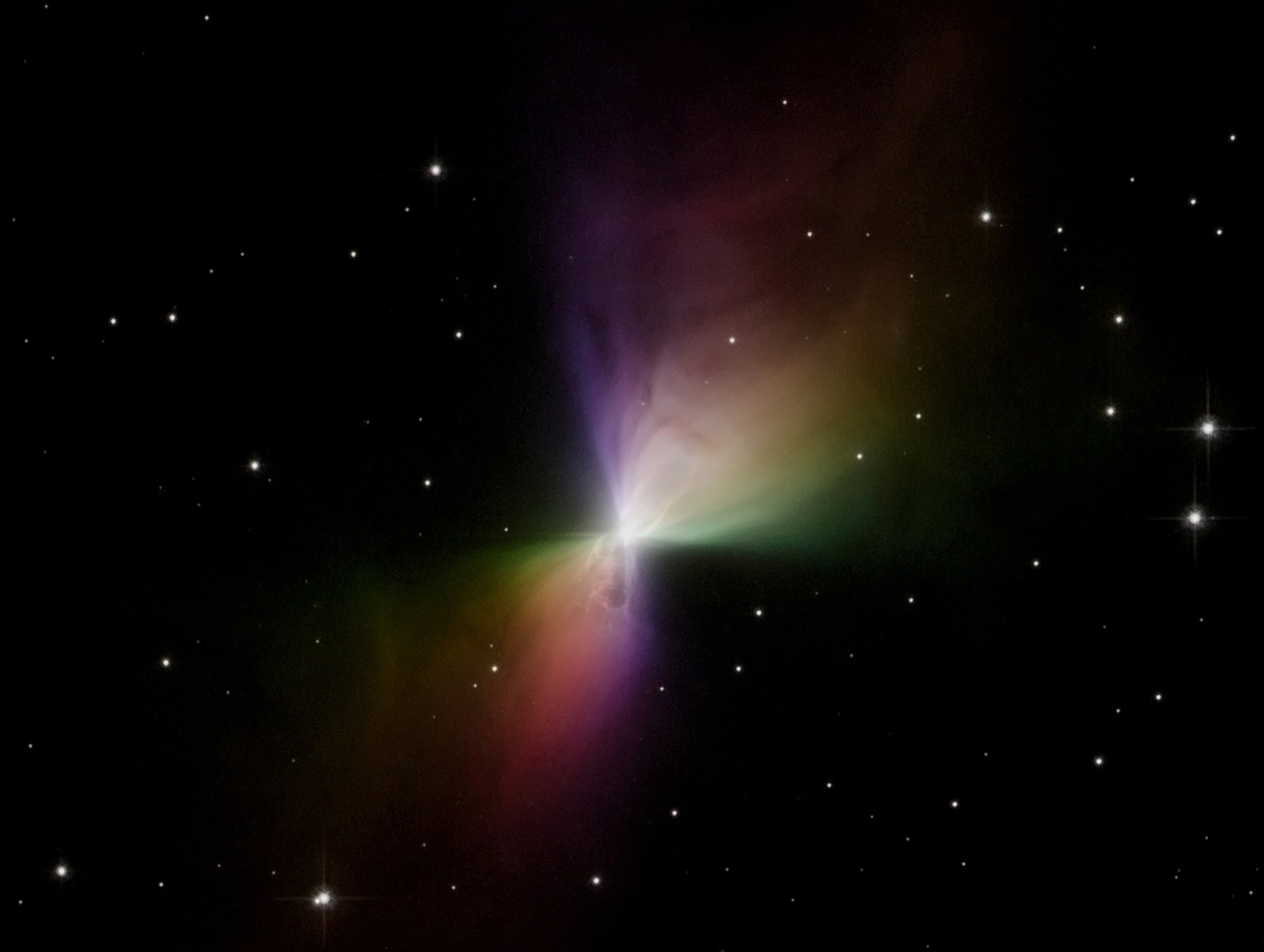 Boomerang Nebula, coldest place of universe.