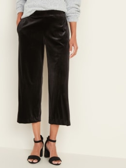 pull on velvet pants