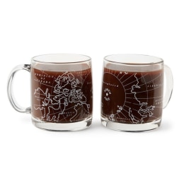 Details about   HOLIDAY CHRISTMAS GLASSES CHRISTMAS BY CARLTON 10 OZ CYSTAL MUGS SET OF 4 