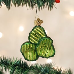 Tree Buddees Cute Hiding Pickle Christmas Ornament