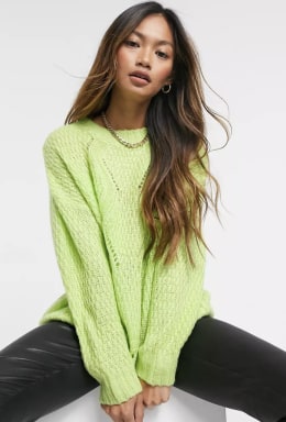 lime green pullover