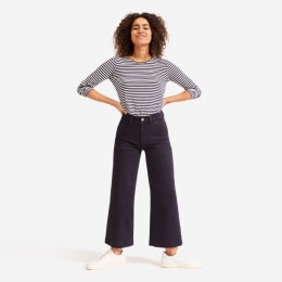 ネット限定】 herlipto High-rise Pants Wide-leg - デニム/ジーンズ