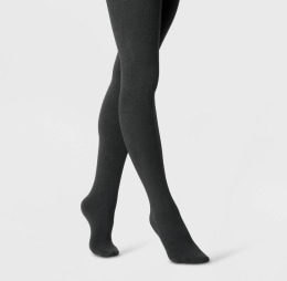 Grey fleece lined tights clearance