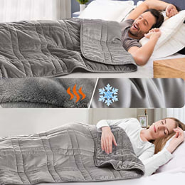 Dreamzie Weighted Blanket for Adults 4kg Perfectly Adjusted for Double Size 