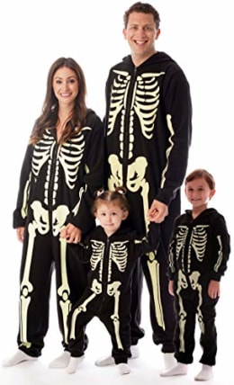 Womens Matching Family Halloween Long Sleeve Glow In The Dark