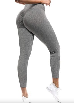 SEASUM Women TIK TOK Leggings Shorts Butt Lift Scrunch Textured Leggings  Workout Shorts M