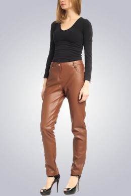 Buy Leather Trousers online India  Women  FASHIOLAin