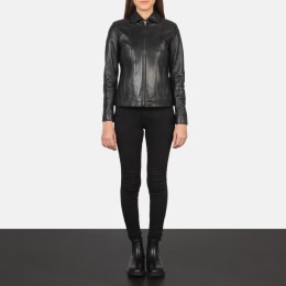  LY VAREY LIN Women's Faux Leather Motorcycle Jacket PU Slim  Short Biker Coat : Clothing, Shoes & Jewelry