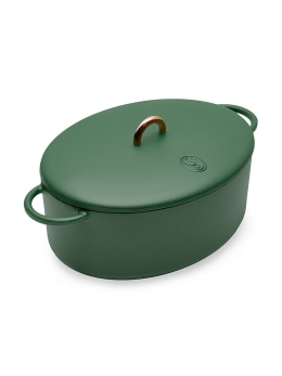 Bruntmor 2-in-1 Square Enamel Cast Iron Dutch Oven Baking Pan With Handles,  Purple : Target