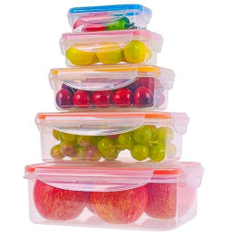 M MCIRCO BPA-Free Cereal Container Set, 6-Pack 4L Food Storage Containers