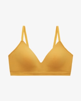 MEDIUM SUPPORT a technical wireless bra with ergonomic cuts, elasticised  trimmings