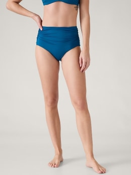 Women's Scoop Neck High Waist Bikini Set - Cupshe-xl-blue : Target
