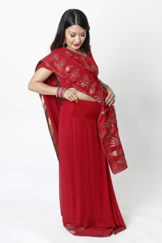 indian-sari-pregnancy-maternity-pictures - Untumble Party Supplies