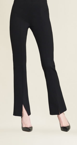 Ponte Kick Front Slit Pant