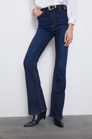 Zara High Waist Flared Jeans
