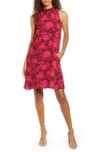 Gibson x Hi Sugarplum! Cavallo Ruffle-Neck Date Dress