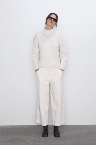 Textured Knit Sweater