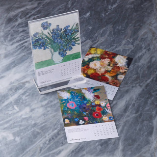 French Bouquets Plexi Desk Calendar 2020