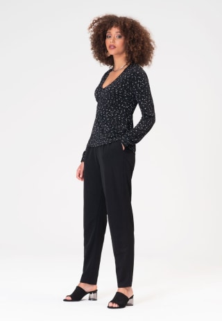 Aubree Tunic in Starry Night Black