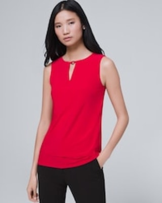 White House Black Market Layered Top