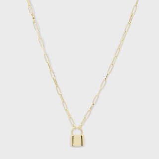 Gorjana Kara Padlock Charm Necklace