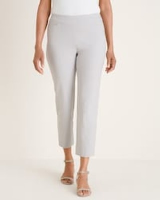 So Slimming Brigitte Textured Side-Vent Slim Crops