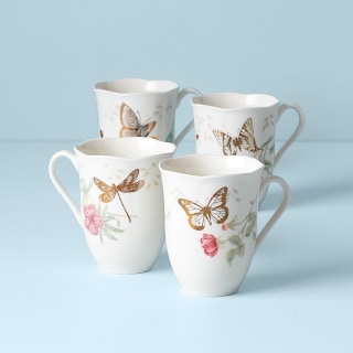 Lenox Butterfly Meadow Gold Mug Set