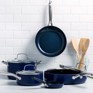 Blue Diamond, Blue Limited Edition Nonstick Ceramic 11-Piece Cookware Set