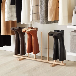 4-Pair Natural Boot Rack
