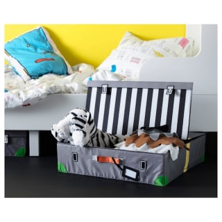 FLYTTBAR Underbed storage box, dark gray22 7/8x22 7/8x5 7/8 "