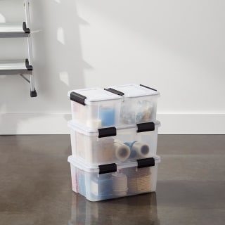 The Container Store Clear Weathertight Totes