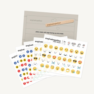 Evolvetogether Emoji &amp; Alphabet Decals