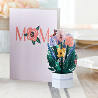 Lovepop Mother's Day Flower Basket Card with Mini Bouquet