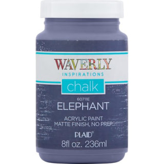 Waverly Inspirations 60711E Chalk Paint, Ultra Matte, Elephant, 8 fl oz