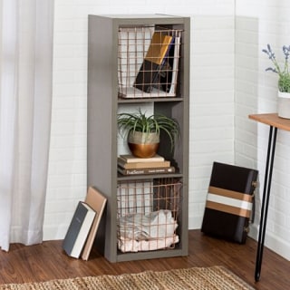 Honey-Can-Do 3 Cube Premium Laminate Gray