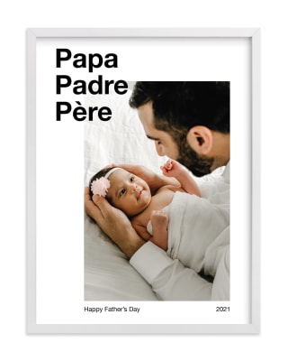 Minted Trilingual Dad Art