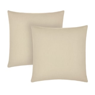 Gap Home Core Solid 2 Pack Decorative Square Throw Pillows Khaki 18" x 18"