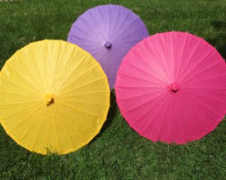 Paper Parasols for Wedding Pictures, Wedding Ceremony, Wedding Decor, Beach Wedding, Paper Umbrella, Flower Girl Parasol, Sun Umbrella