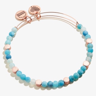 Alex and Ani Coastal Beaded Bangle, Nautical Blue