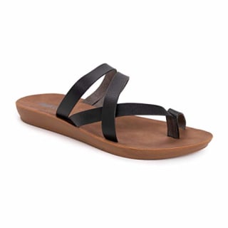 MUK LUKS Women's About Town Sandal-Black Slide