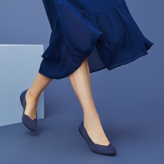 Rothy's Maritime Navy Flat