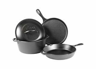 Lodge 4-Piece Cast Iron Cookware Set