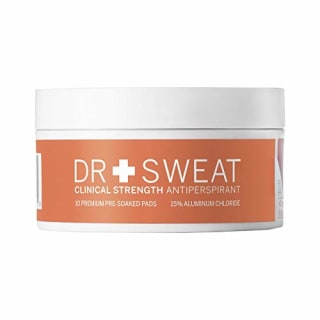 Dr. Sweat Clinical Strength Antiperspirant Deodorant Pads - Reduce Sweating for 7 days, Deodorant for Men & Women, Pack of 10 Underarm Sweat Pads