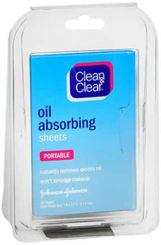 Clean & Clear Oil Absorbing Sheets, 50 Count