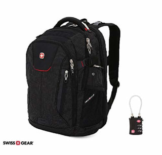 SWISSGEAR 5358 ScanSmart Ultimate Protection Organization USB Backpack (Black) with TSA Security Lock Exclusive Bundle