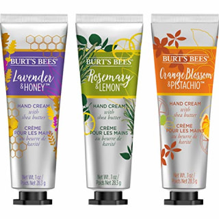 Burt's Bees Hand Cream Trio Holiday Gift Set, Shea Butter Hand Creams - Lavender &amp; Honey, Orange Blossom &amp; Pistachio &amp; Rosemary &amp; Lemon