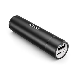 Anker PowerCore+ Mini, 3350mAh Lipstick-Sized Portable Charger (Premium Aluminum Power Bank), One of The Most Compact External Batteries, Compatible with iPhone Xs/XR, Android Smartphones and More